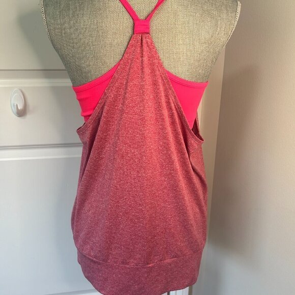 Pink Champion Loose Fit Tank w Bra Size M EUC - Picture 2 of 2